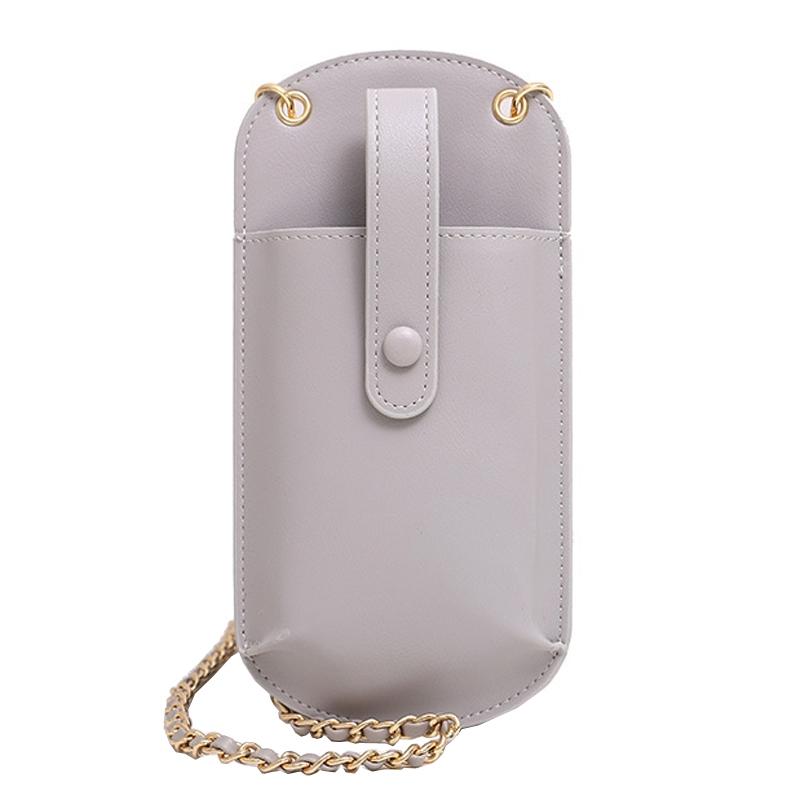 V562-F1046092060DBT-202505191717-00 Compact Cell Phone Crossbody Bag - Grey - Image 1