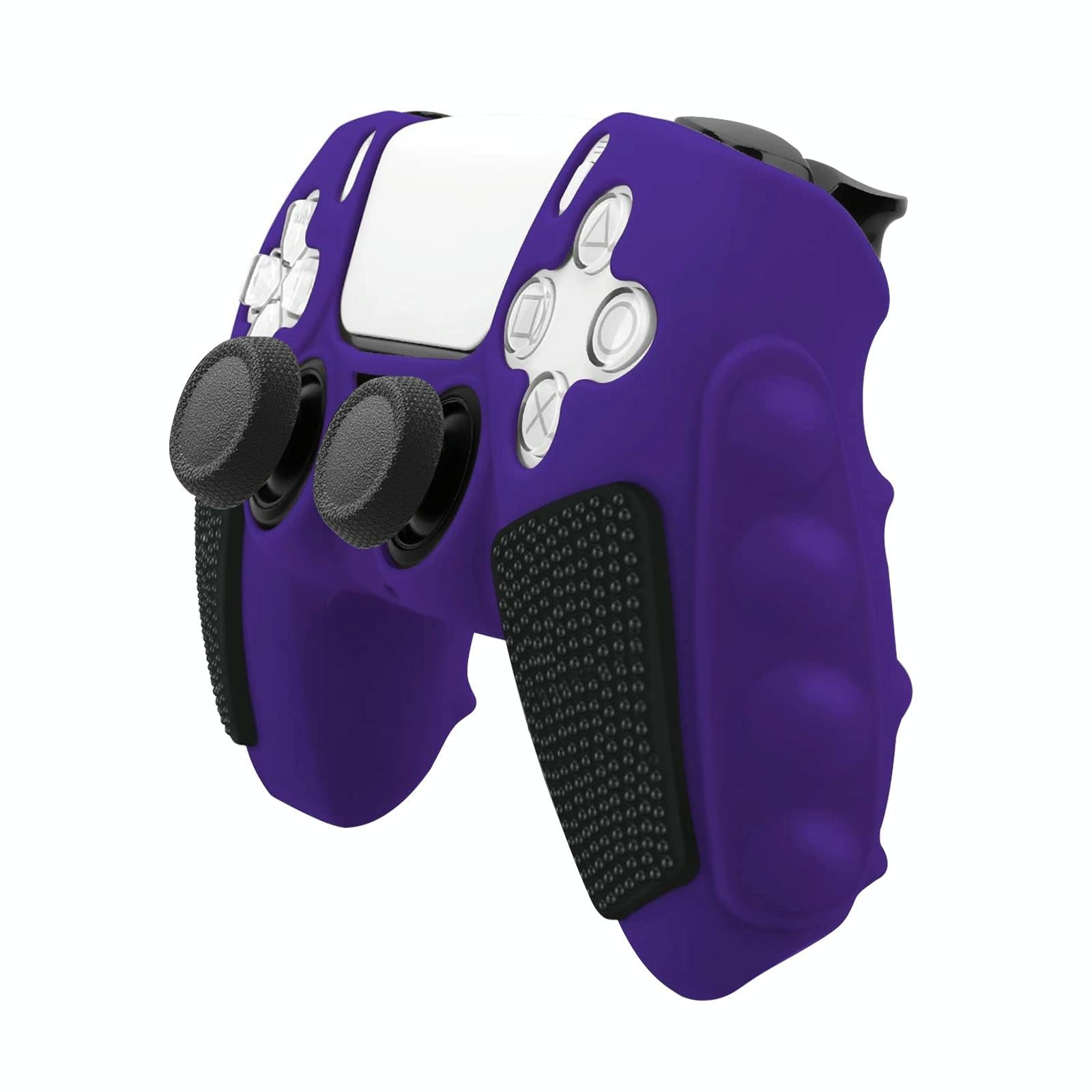 Silicone Gamepad Cover for Sony Ps5 - no Rocker Caps - Purple Black