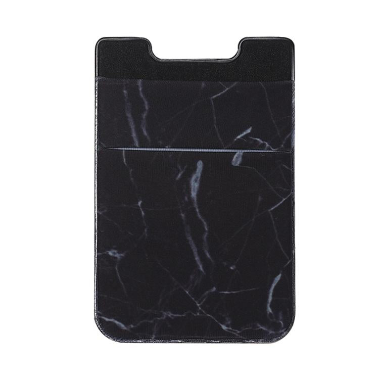 V562-F1076598140DBT-202503280245-00 Marble Road Stretch Phone Card Holder Sticky Clip - Black - Image 1