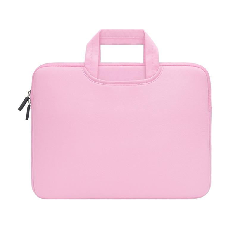 V562-F2155BL-202502281905-00 Portable Air Permeable Handheld Sleeve for 13.3 Laptops - 34x25.5x2.5cm - Pink - Image 1