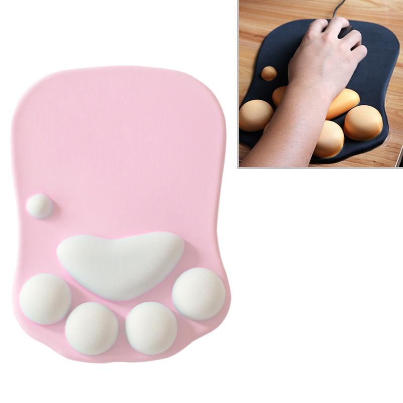 V562-F3062BK-202505261228-00 Soft Non Slip Cat Claw Mouse Pad - Pink - Image 1