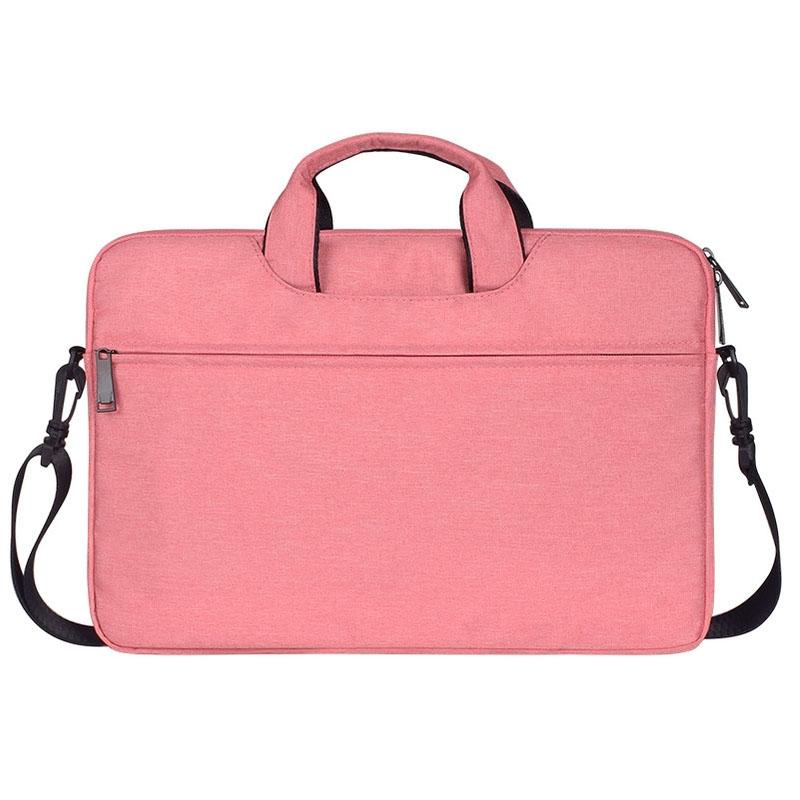 V562-F5025BL-202502282126-00 Hidden Portable One-shoulder Handbag for 14.1 Laptops - Waterproof Oxford Cloth - Pink - Image 1