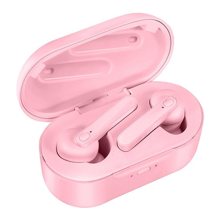 V562-F7061D6PI-202505231842-00 Waterproof Bluetooth Earphones with Magnetic Charging Box - 5.0 - Pink - Image 1