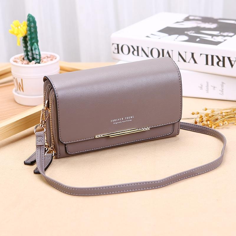 V562-G1014222750DBT-202505191547-00 Large Capacity Multi Function Women Wallet - Gray - Image 1