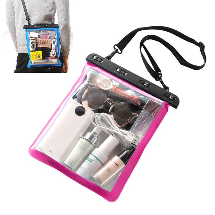 V562-G1097056110DBT-202503041306-00 Waterproof Single Shoulder Bag For Mobile Phone Small Objects Multipurpose Design - Rose Red - Image 1