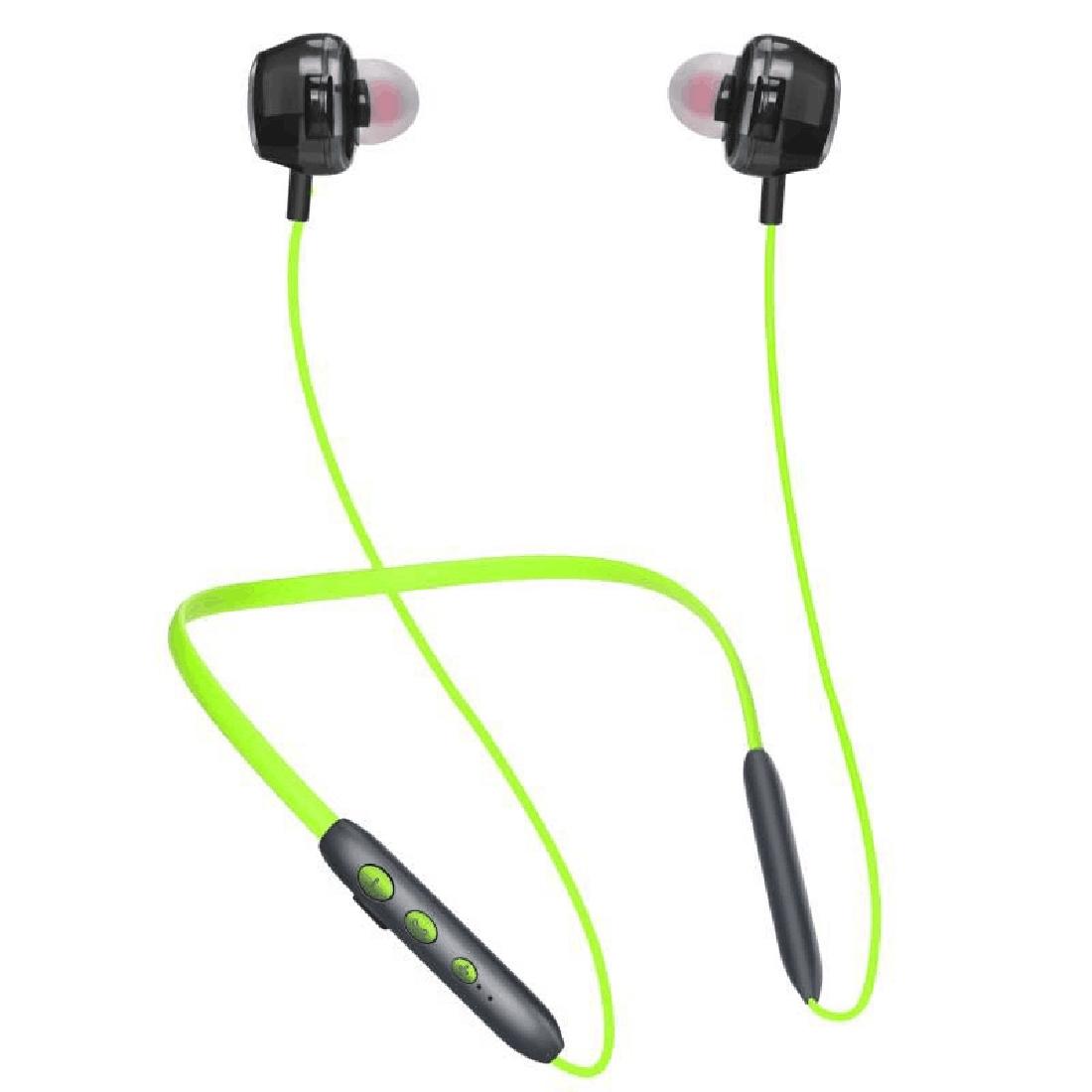 V562-G8140D6PI-202505261712-00 Wireless Bluetooth Earphones with High-fidelity Mic - 5.0 - Green - Image 1