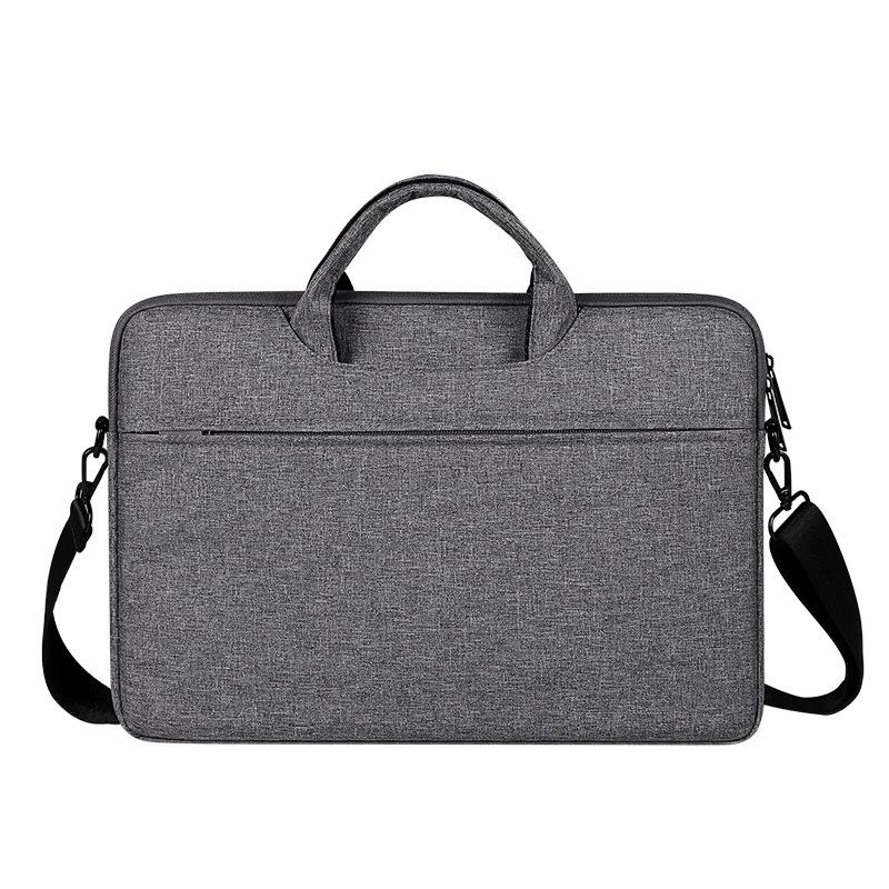 V562-GD5025BL-202502282126-00 Hidden Portable One-shoulder Handbag for 14.1 Laptops - Waterproof Oxford Cloth - Dark Gray - Image 1
