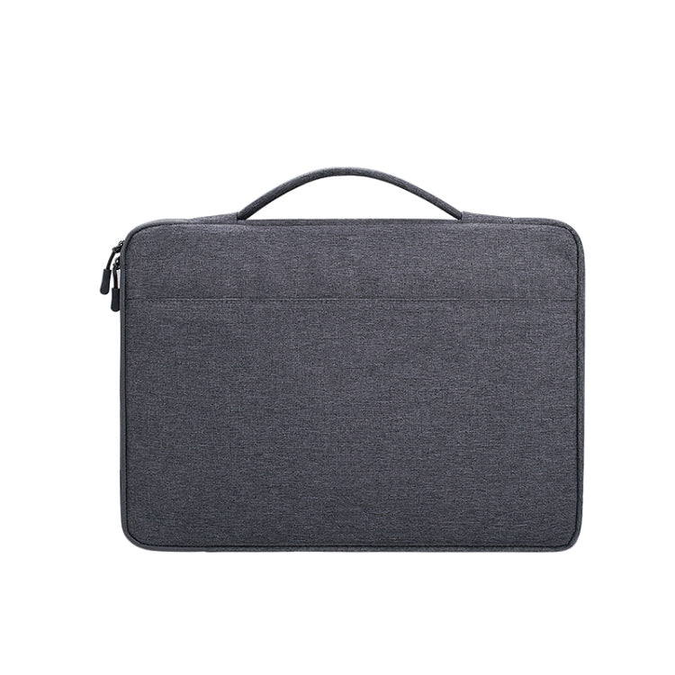 V562-GD7599BL-202502281845-00 Waterproof Oxford Cloth Laptop Handbag With Trolley Strap - Dark Gray - Image 1