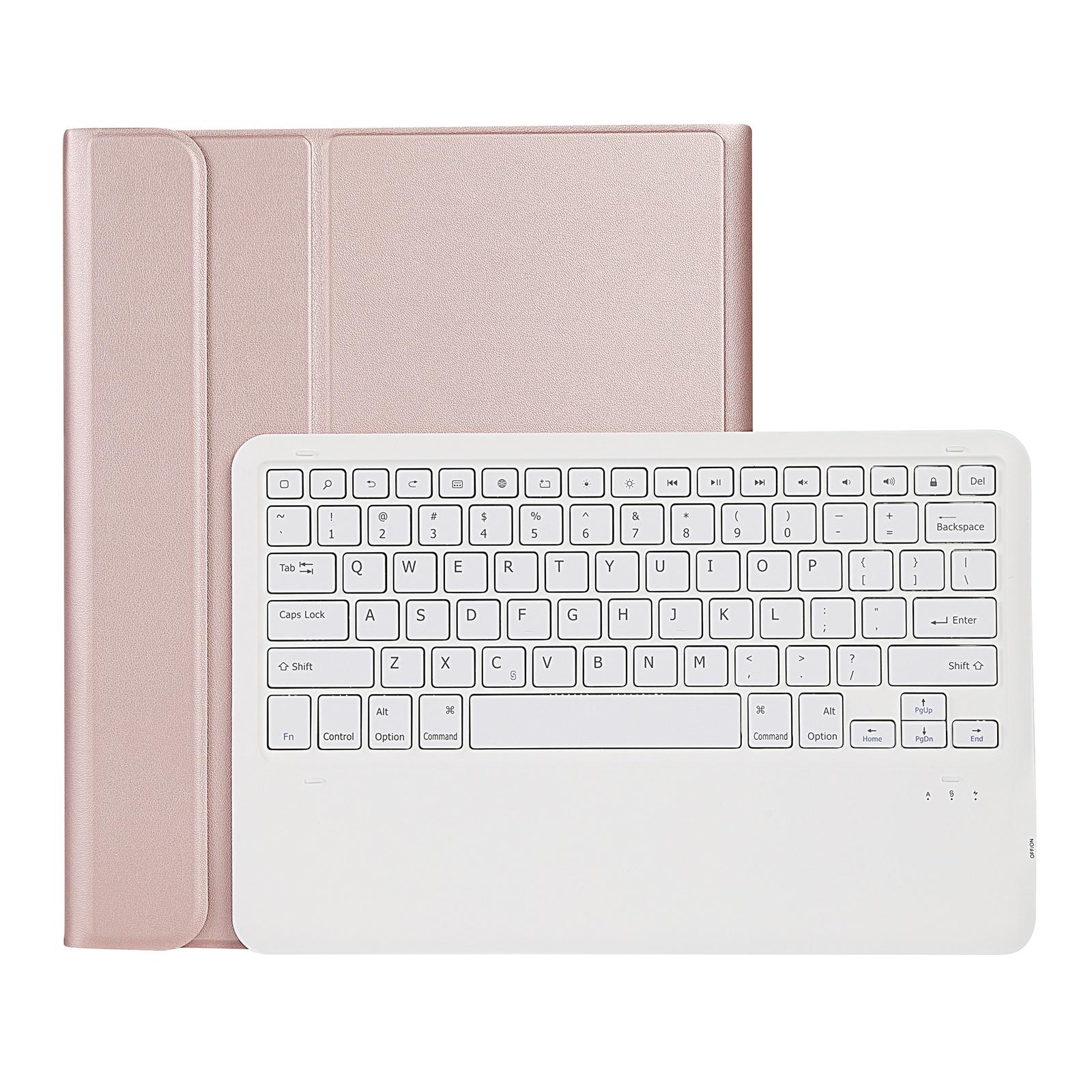 V562-GR6091D6PI-202504291953-00 Ultra-Thin Detachable Bluetooth Keyboard Leather Case For Ipad Pro 12.9 2018 With Pen Slot - Rose Gold - Image 1