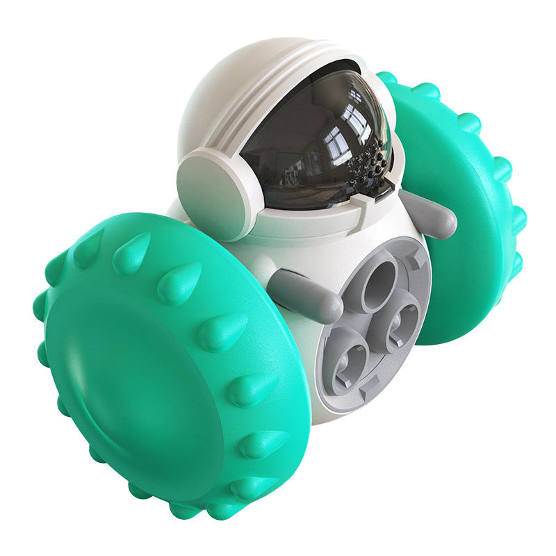 V562-GU23-CH116BLUE-202503261927-00 Vibe Geeks Pet Food Dispenser Tumbler Dog Treat Toy - Light Green - Image 1