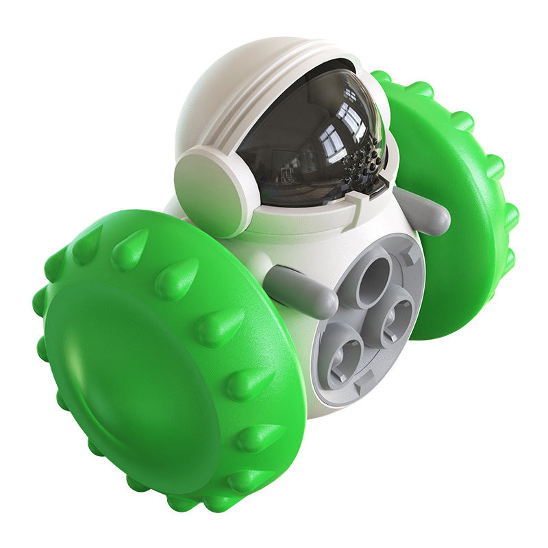V562-GU23-CH116GREEN-202503261927-00 Vibe Geeks Pet Food Dispenser Tumbler Dog Treat Toy - Green - Image 1