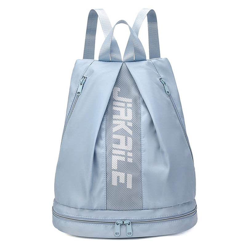 V562-GU23-J640BLUE-202503261941-00 Vibe Geeks Water Resistantion Sports Backpack Gym Bag with Shoes Compartment - Blue - Image 1