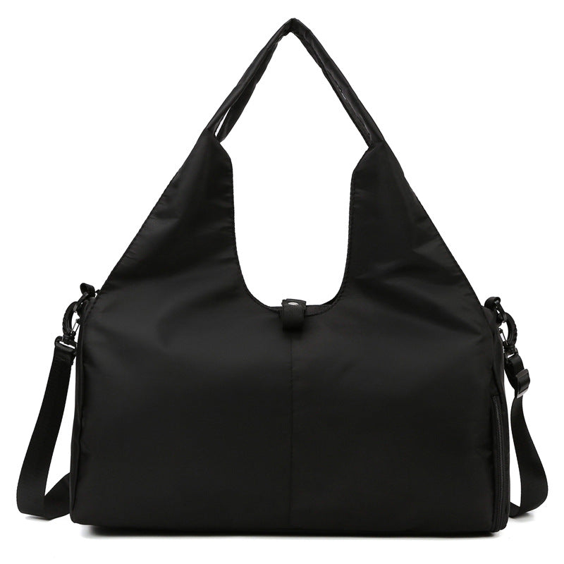 V562-GU23-J641BLACK-202503280205-00 Vibe Geeks Large Capacity Dry and Wet Separation Wear-resistant Sports Fitness Storage Bag - Black - Image 1