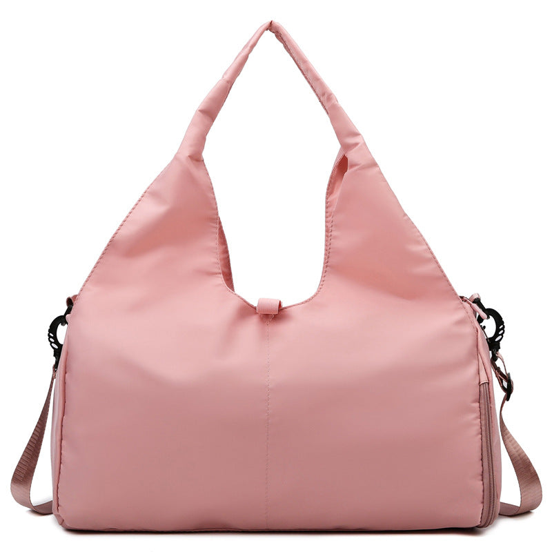V562-GU23-J641PINK-202503280147-00 Vibe Geeks Large Capacity Dry and Wet Separation Wear-resistant Sports Fitness Storage Bag - Pink - Image 1
