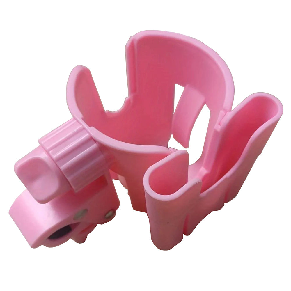 V562-GU24-JA423PINK-202503280147-00 Vibe Geeks Convenient 2-in-1 Stroller Cup and Phone Holder for On-the-go Parenting - Pink - Image 1