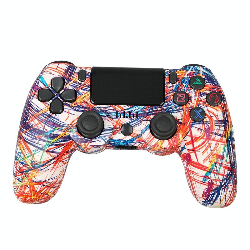 V562-H1025163060DBT-202503201946-00 Wireless Bluetooth Game Controller for Ps4 with Dual Vibration and Light Strip - Line - Image 1