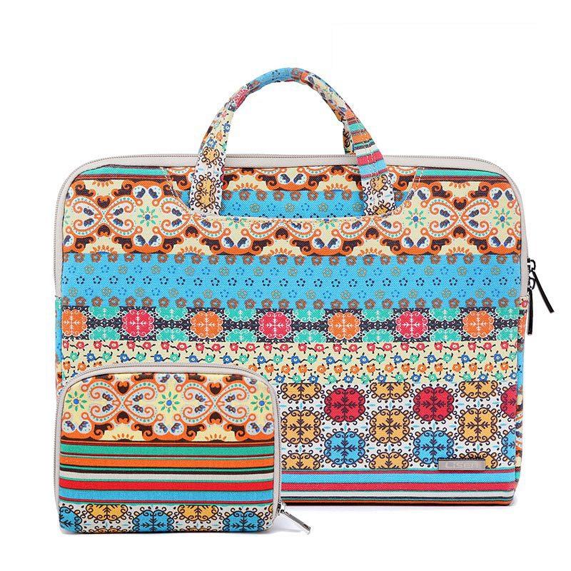 V562-H1027175950DBT-202502282006-00 11.6 Inch Simple Business Laptop Bag with Liner - Ls-116 - Canvas Bohemia - Image 1