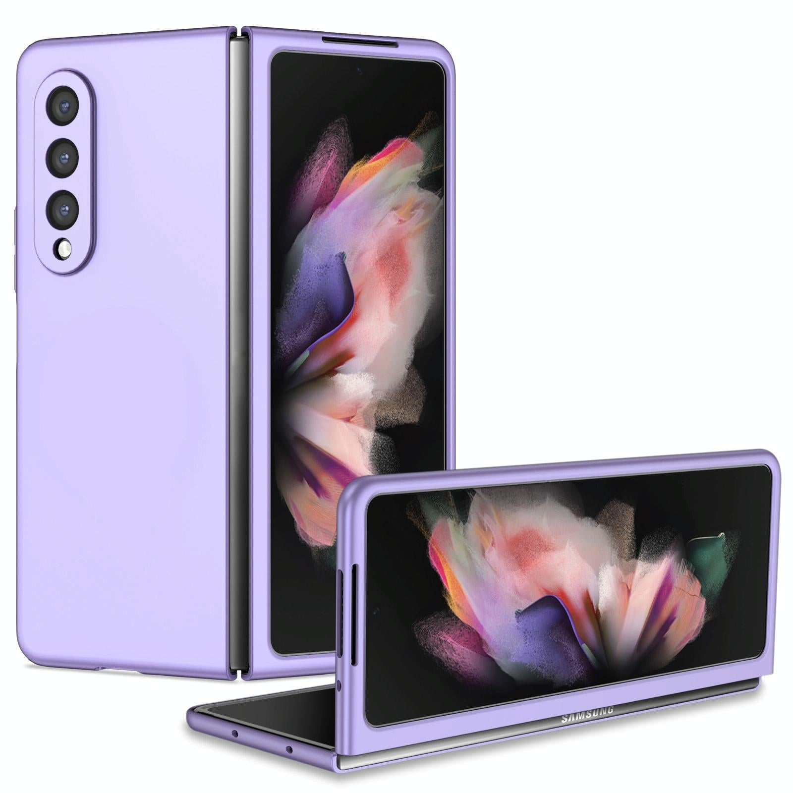 V562-H103752300ADE-202504292040-00 For Samsung Galaxy z Fold4 5G Foldable Armor Phone Case - Compact and Durable - Purple - Image 1