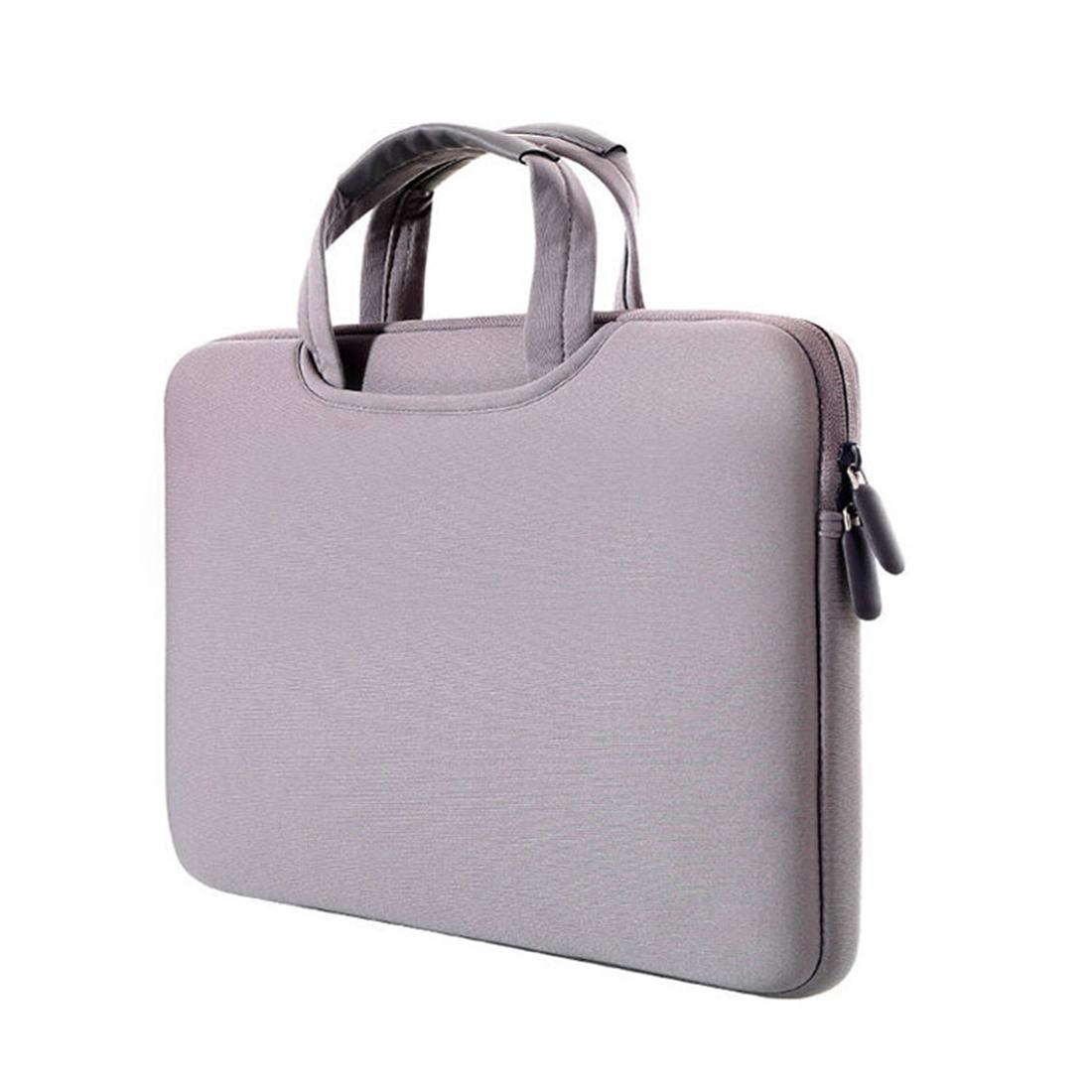 V562-H3155BL-226958-00 Portable Air Permeable Handheld Sleeve for Macbook Air / Pro and Laptops - 38x27.5x3.5cm 15.4 Inch - Grey - Image 1