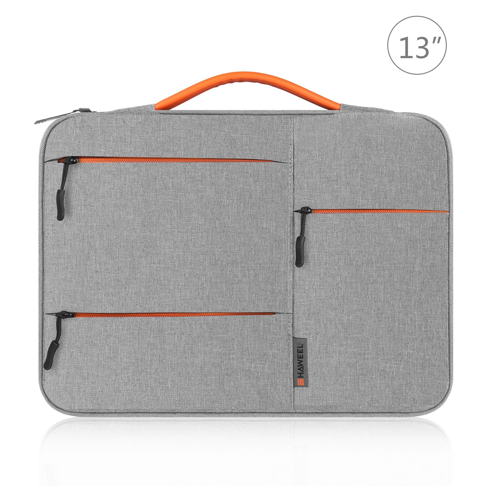 V562-H4612LWH-202502282052-00 13 Laptop Sleeve Case for Macbook Samsung Thinkpad Sony Dell Alienware Chuwi Asus Hp -13.5 Inch Zipper Briefcase Handbag - Grey - Image 1