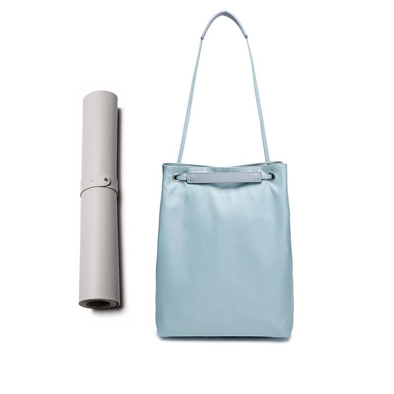 Medium Apple Macbook Shoulder / Messenger Bag - Handheld - Lake Blue+Gray Mouse Pad