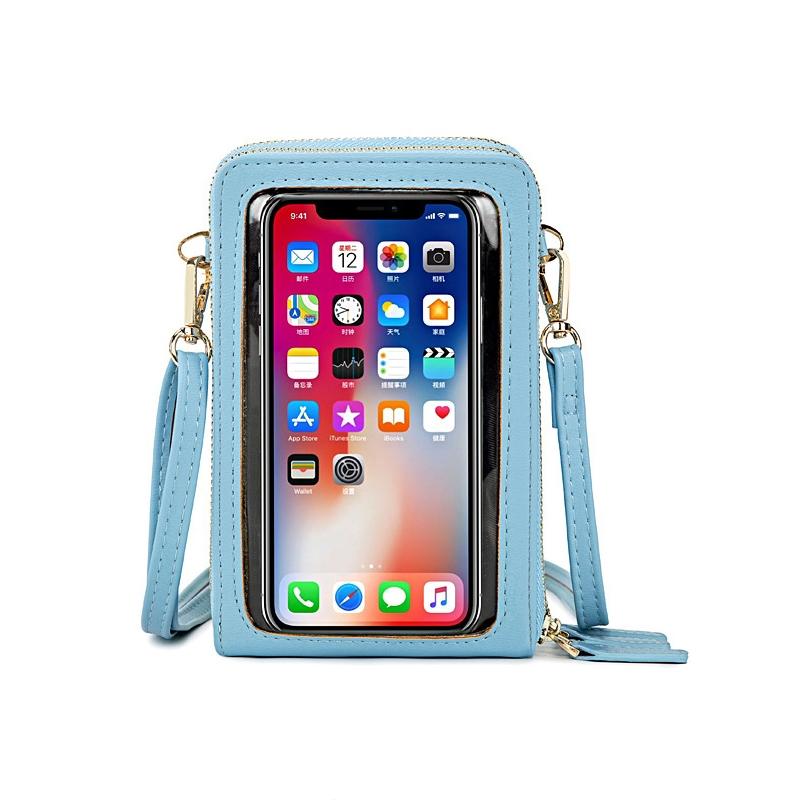 V562-J1086102060DBT-202505191606-00 Multifunctional Touch Screen Phone Bag - Light Blue - Image 1