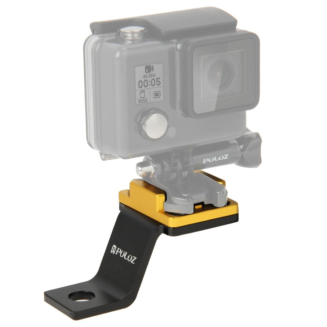 V562-J171UP-202502241710-00 Universal Motorcycle Mount for Action Cameras - Gold - Image 1