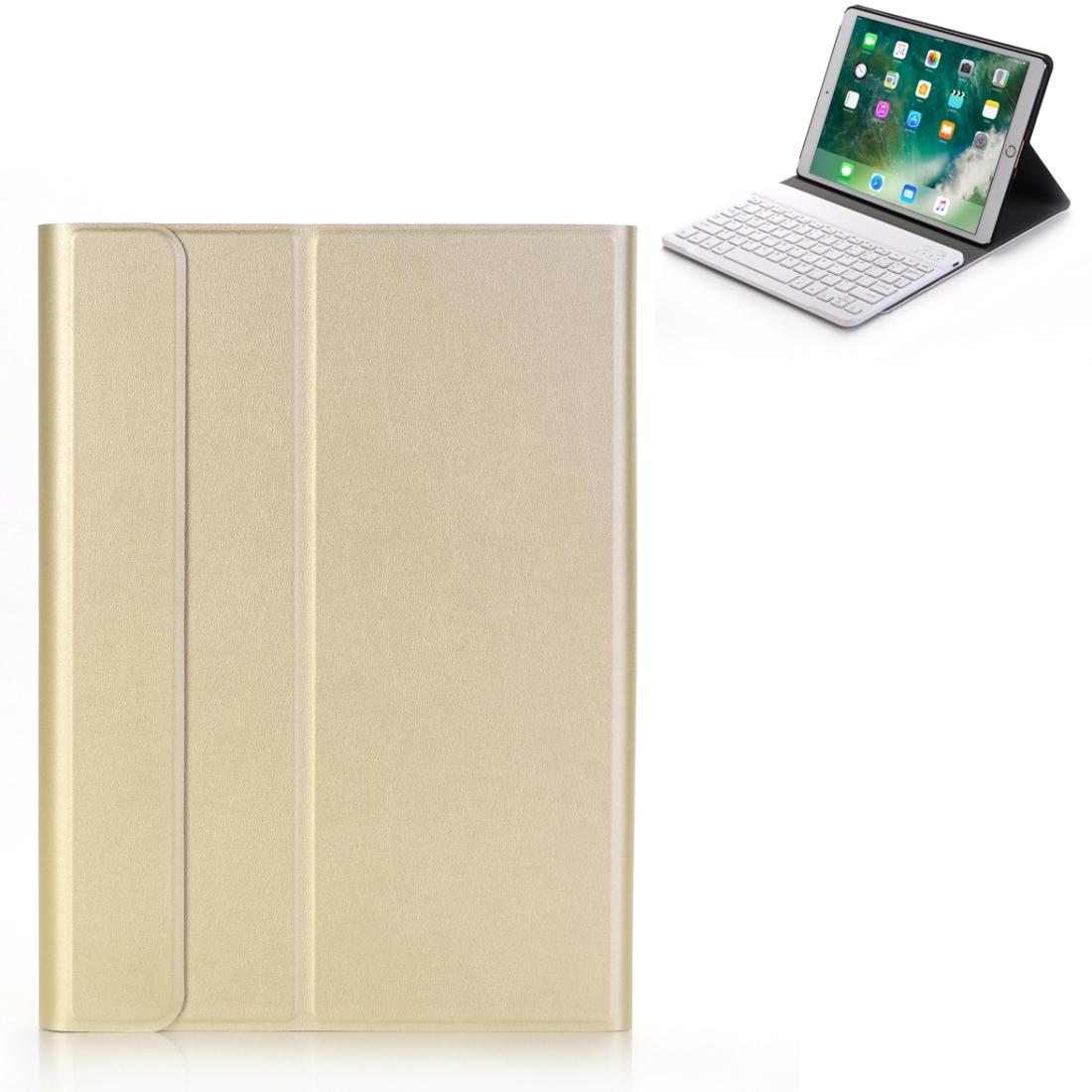 V562-J2091D6PI-202504292027-00 Ultra-Thin Bluetooth Keyboard Leather Case For Ipad Air / Pro 10.5 With Holder - Gold - Image 1