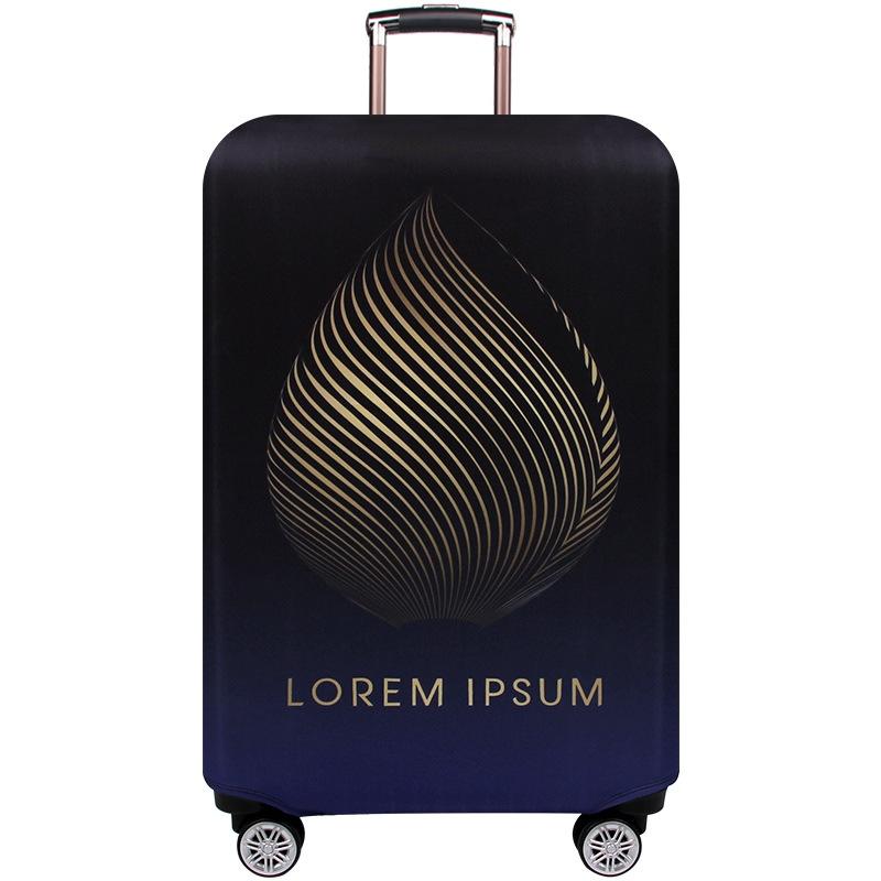 V562-K2057592060DBT-202502281706-00 Medium Elastic Luggage Cover - Thick Wear-resistant Anti-dust Protection - Gold Leaf - Image 1