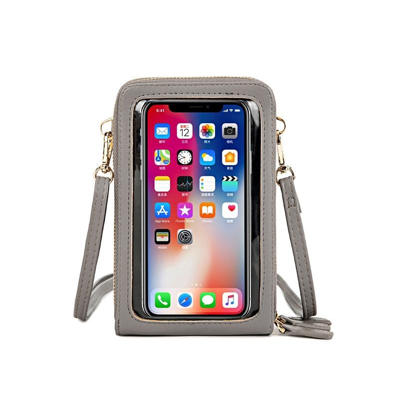 V562-L1086102060DBT-202505191610-00 Multifunctional Touch Screen Phone Bag - Gray - Image 1