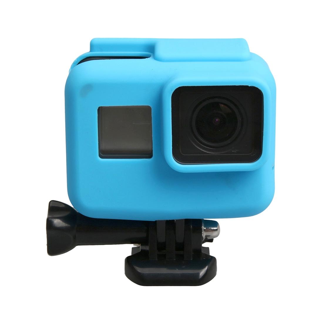 V562-L2350ACD-202502241305-00 Silicone Border Frame Mount for Gopro Hero5 - Protective Cover - Blue - Image 1