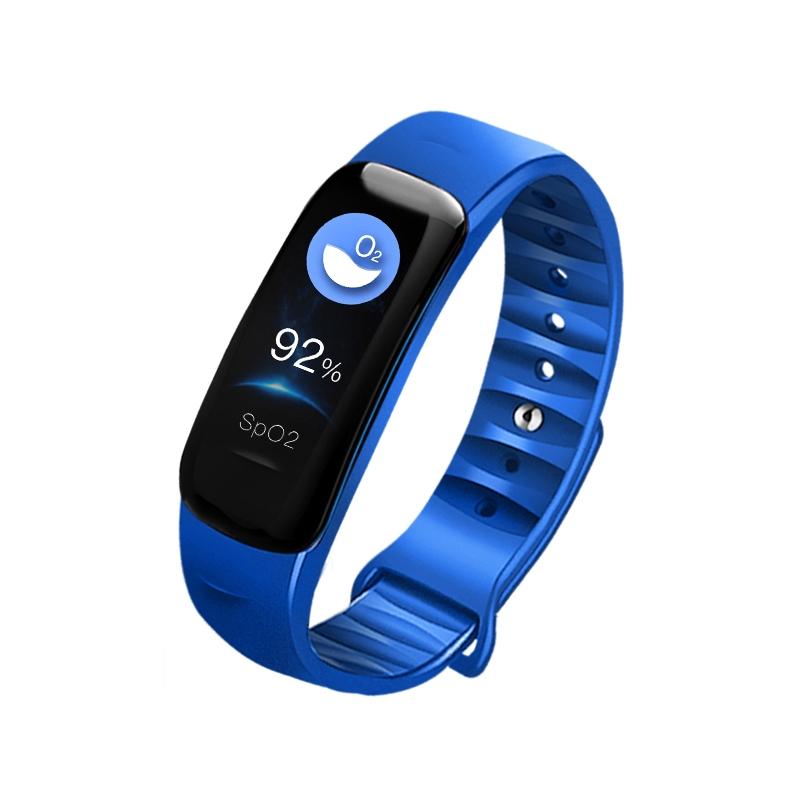 V562-L2830AC-202504252146-00 Smart Bracelet With Call Reminder Hr / Bp Monitoring Sleep / Sedentary Tracking And Remote Control - Blue - Image 1