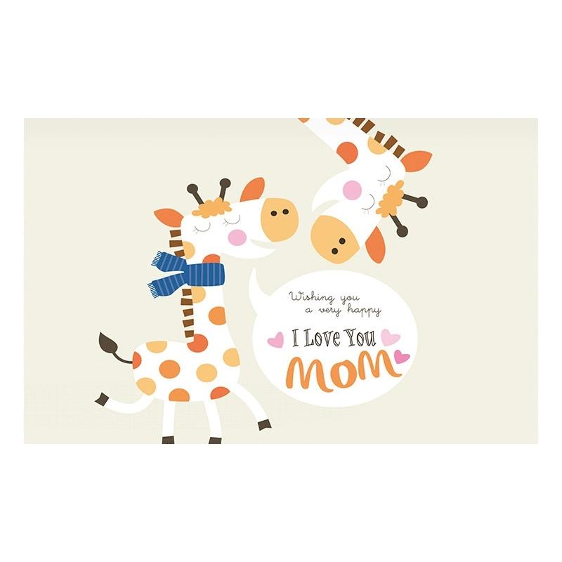 V562-L500198100ADE-202503031740-00 52 Inch Dust-proof Tv Cover for Household - Giraffes - Image 1