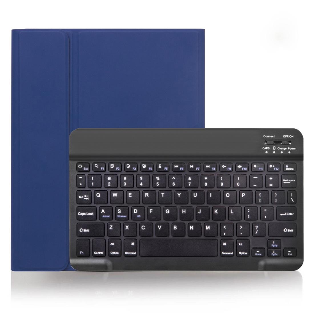 V562-L5120ORPI-202504291810-00 Detachable Bluetooth Keyboard Tablet Case For Ipad Pro 11 With Pen Slot - Plain Texture - Blue - Image 1
