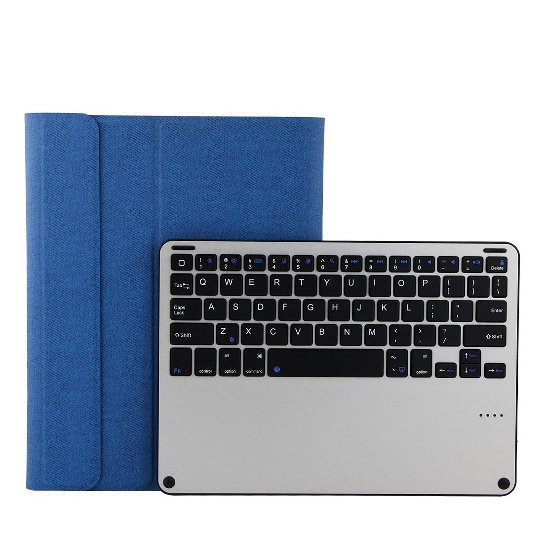 V562-L7359D6PI-202504291905-00 Bluetooth Keyboard & Tablet Case For Ipad Air / Pro 9.7 - Detachable Aluminum Alloy Imitation Cloth Sleep / Water Repellent - Blue - Image 1