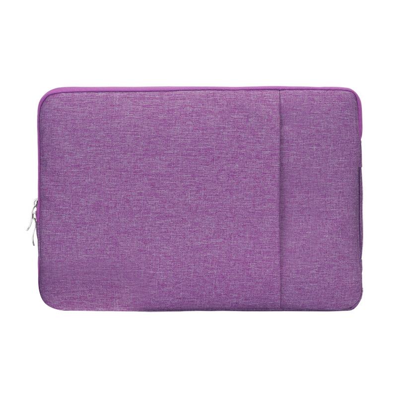 V562-P1965BL-202504022037-00 Denim Business Laptop Liner Bag for Tablets - Purple - Image 1