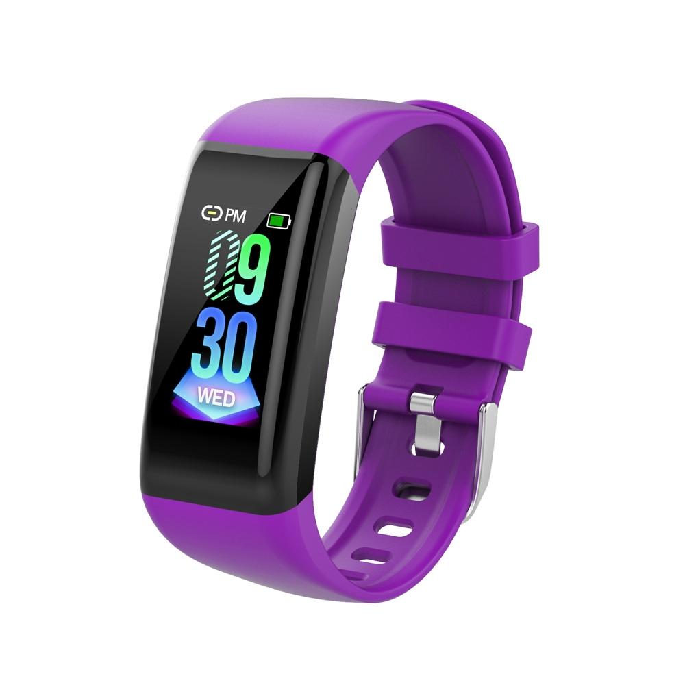 V562-P5640AC-202505262106-00 Waterproof Smart Bracelet With Call Heart Rate Bp Sleep And Sedentary Functions - Purple - Image 1