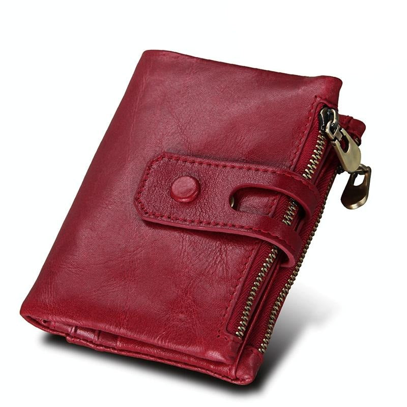 V562-R3801BCC-202502241435-00 Men Rfid Blocking Cowhide Leather Wallet - Crazy Horse Texture - Ccb1083R - Image 1