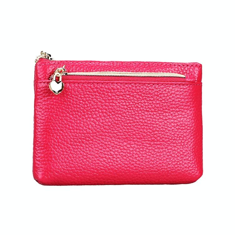 V562-RR5166BCC-202502241405-00 Spacious Litchi Texture Rfid Hand Wallet - Rose Red - Image 1