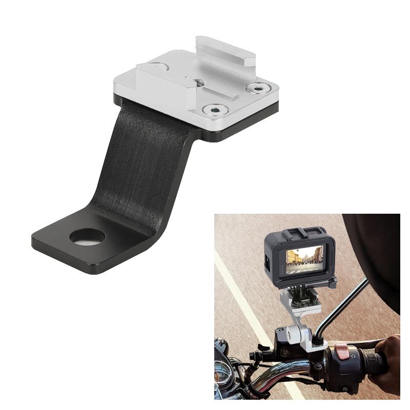 V562-S1121ATOM-202505211953-00 Universal Alloy Handlebar Phone Mount for Sport Cameras - Silver - Image 1