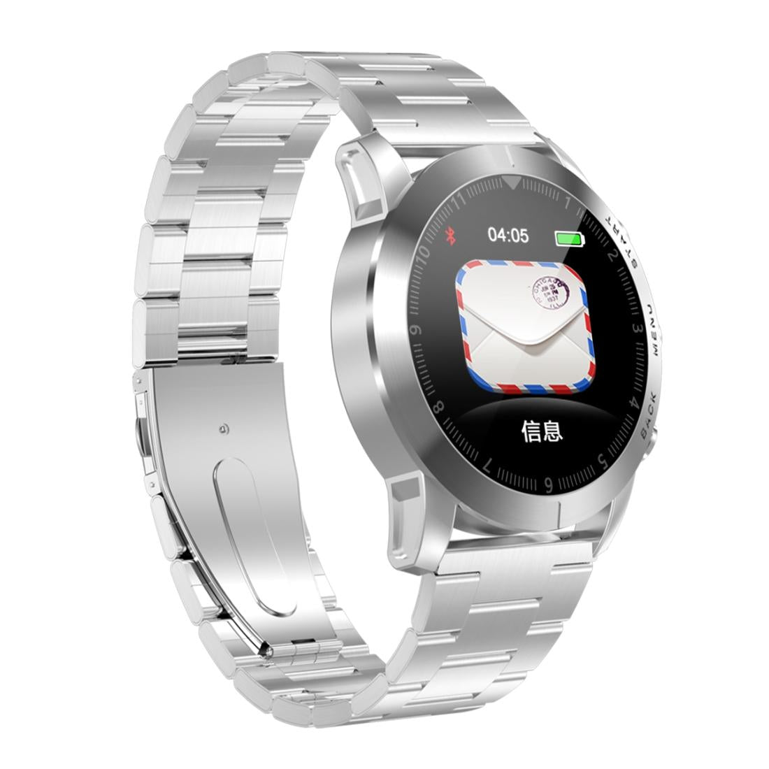 V562-S1640AC-202504252131-00 Waterproof Smart Bracelet With Call Reminder And Heart Rate Monitor - Ip68 - Silver - Image 1