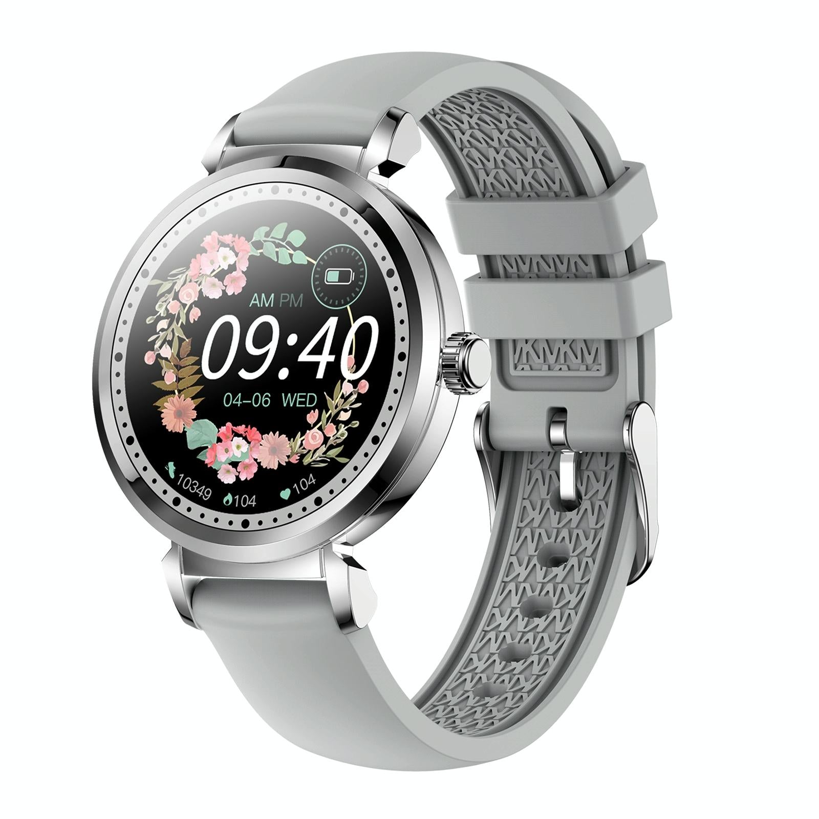 V562-S5380AC-202504252147-00 Menstrual Period Smart Bracelet With Blood Pressure And Heart Rate Monitoring - Silver - Image 1