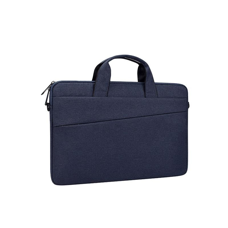 V562-VN3856CBM-202502281841-00 Portable 14.1 Laptop Tablet Bag With Dual Pockets And Soft Handle - Navy Blue - Image 1