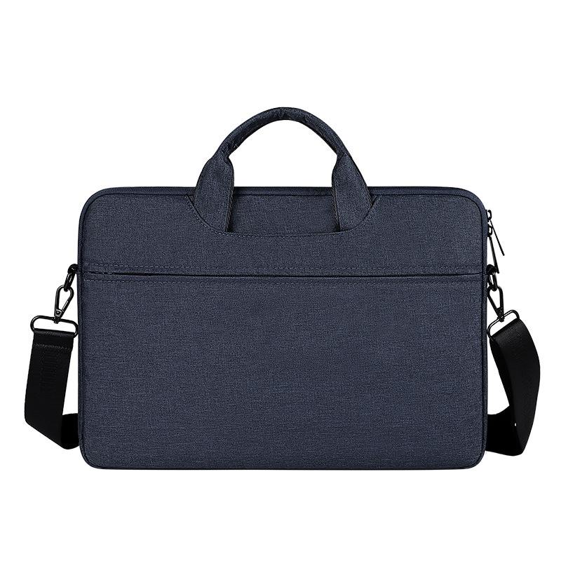 V562-VN5025BL-202502282126-00 Hidden Portable One-shoulder Handbag for 14.1 Laptops - Waterproof Oxford Cloth - Navy Blue - Image 1