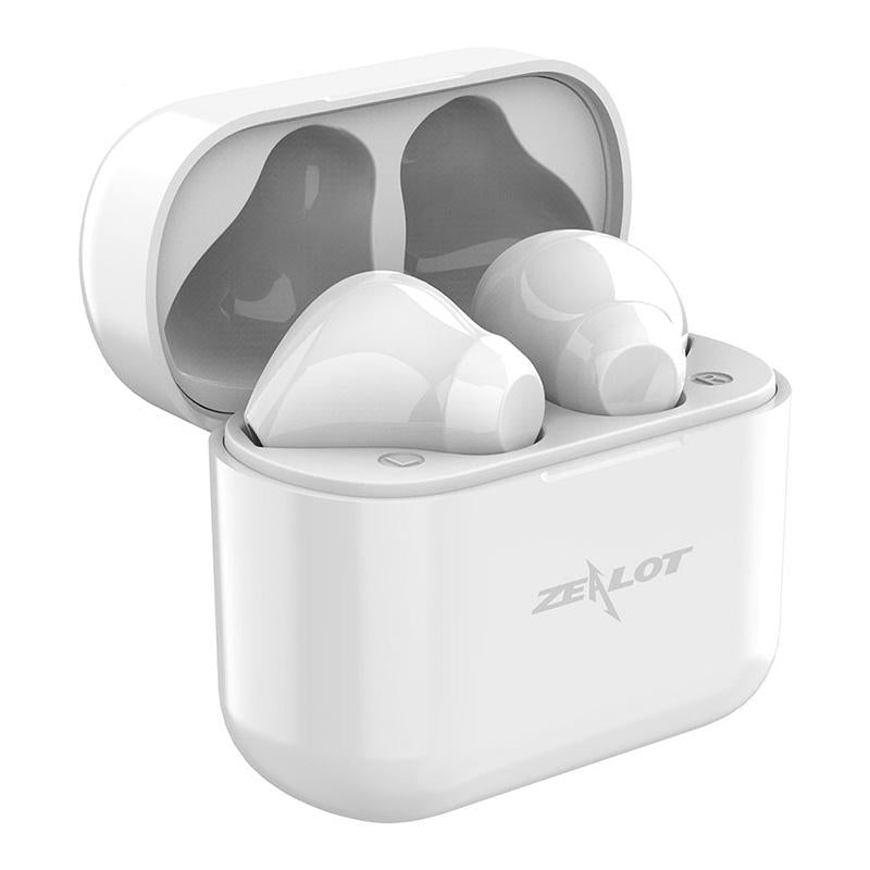 Wireless Bluetooth 5.0 Earbuds with Charging Case - T3 Tws - White