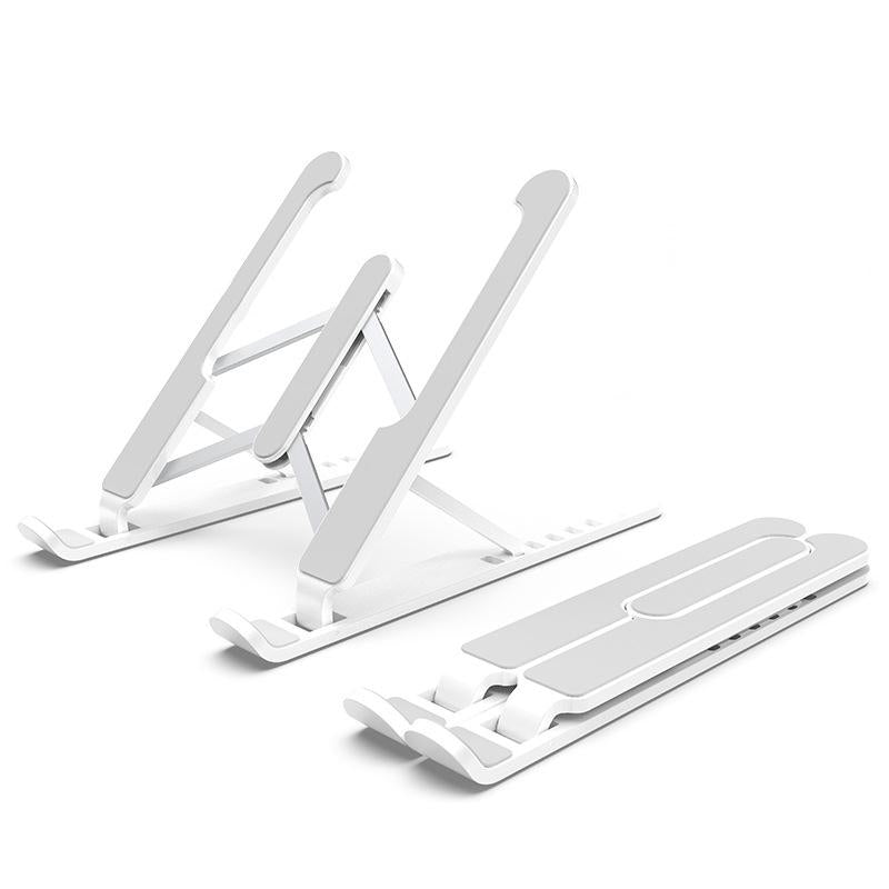 V562-W6168CP-202502271906-00 Foldable Laptop Stand for Desktop Cooling and Lifting - White - Image 1
