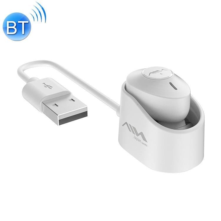 V562-W8080D6PI-226159-00 Wireless Bluetooth Earphone with Charging Box - Single - White - Image 1