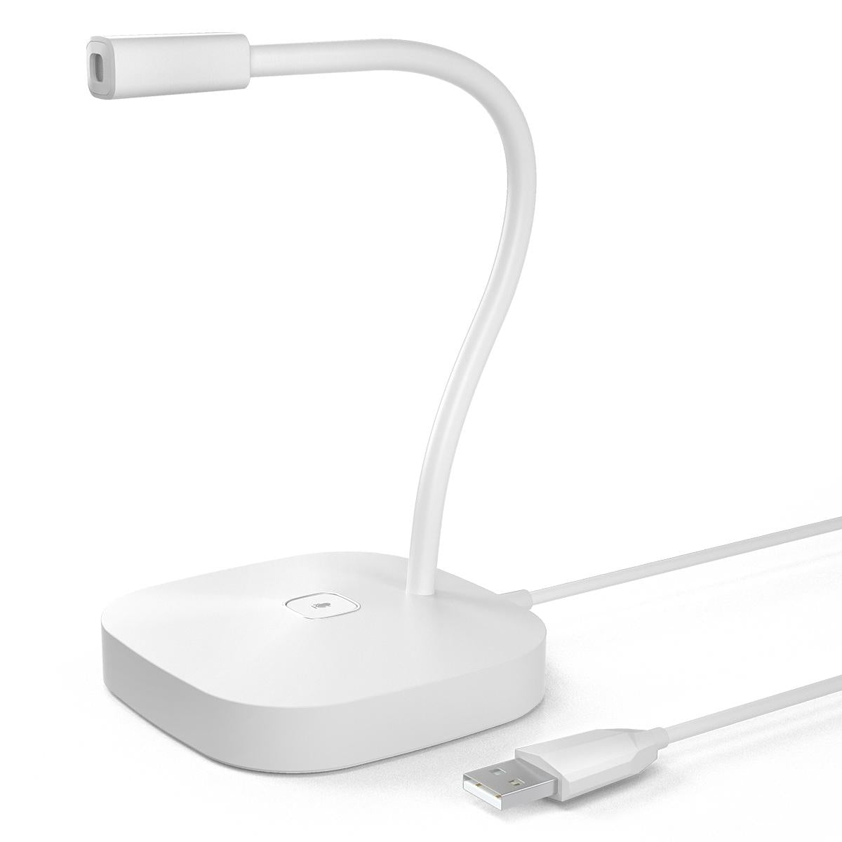 V562-W9551CP-202503052021-00 Desktop Usb Microphone For G22 Computers - White - Image 1
