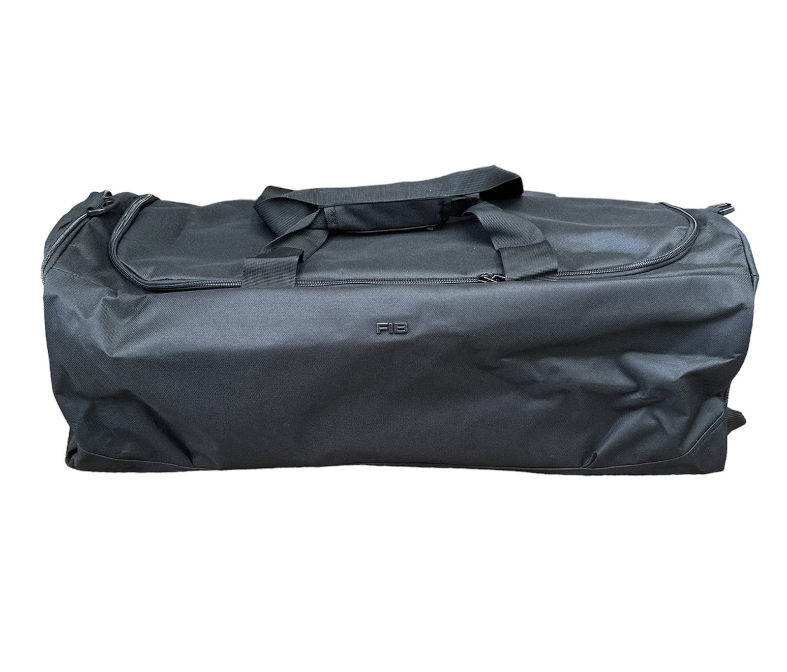 V563-00024N-BLACK-149817-00 60L FIB Sports Duffle Bag Duffel Gym Canvas Travel Foldable - Black - Image 1