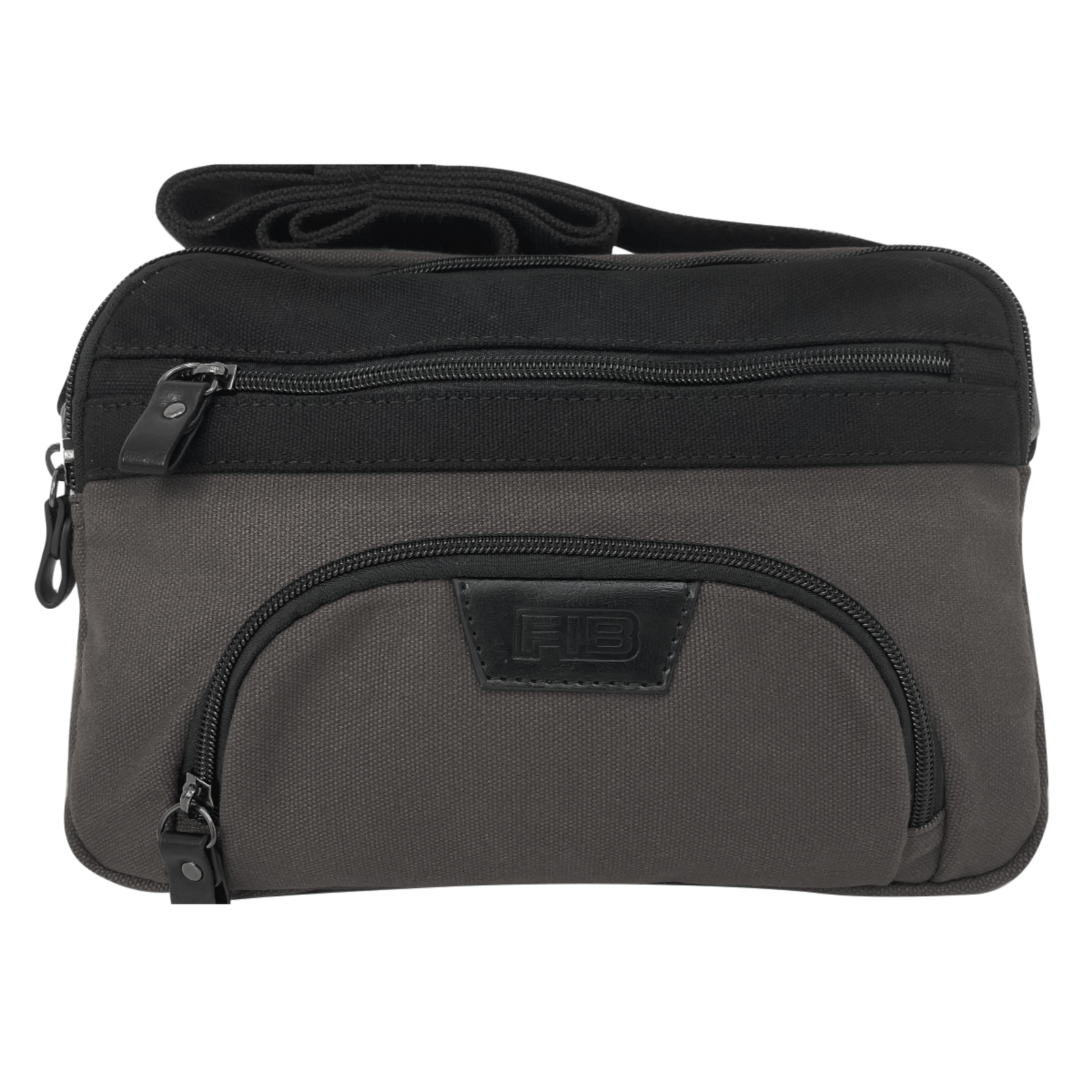 V563-00314C-BLACK-149967-00 FIB Byron East West Sling Shoulder Bag Travel Adjustable Strap - Black - Image 1